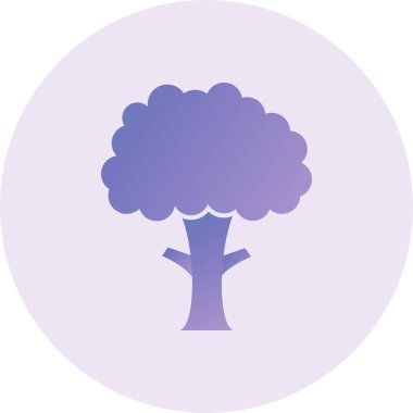 ağaç simgesi vektör illüstrasyonu