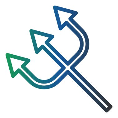 Mızrak simgesi vektör illüstrasyonu