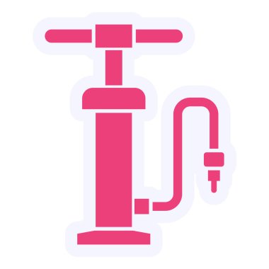 Hava Pompası Vektör Kabartma Simgesi Tasarımı 