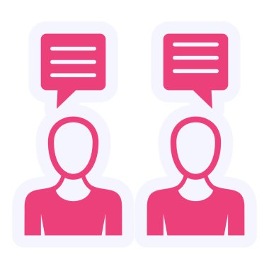 İletişim simgesinin vektör illüstrasyonu