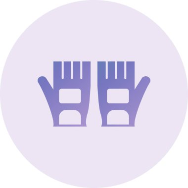 Eldiven. Web simgesi basit illüstrasyon