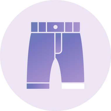 Şort. Web simgesi basit illüstrasyon