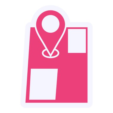 location web icon, simple vector illustration 
