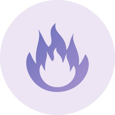 vector illustration of flame icon. Burning 