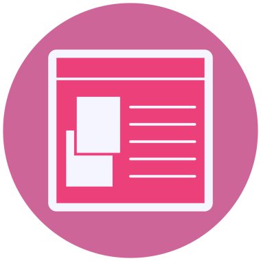 Dosya. Web simgesi basit illüstrasyon