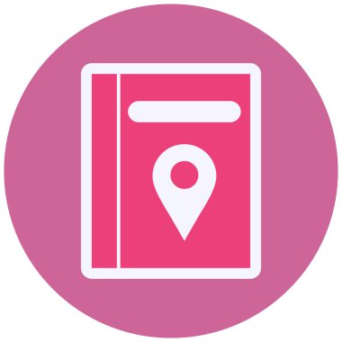 Seyahat Rehberi Modern ikon vektör çizimi