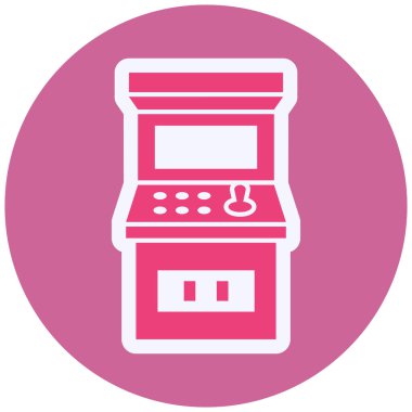 Arcade Vector Glyph Icon Design 