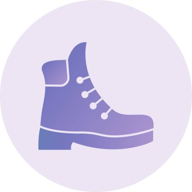 Ayakkabı simgesinin vektör illüstrasyonu