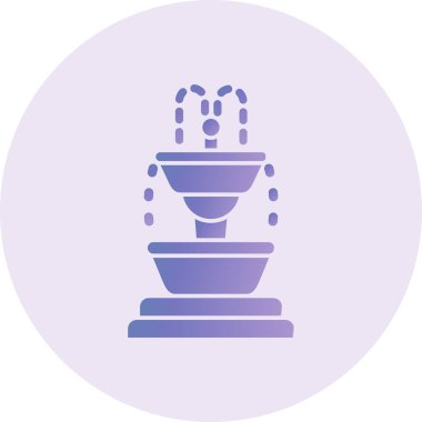 simple icon of Fountain , website browser icon illustration
