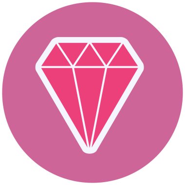 Elmas vektör simgesi modern illüstrasyon 