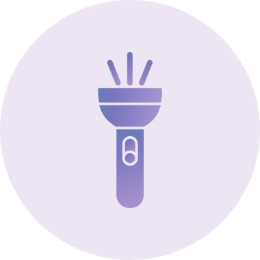 Meşale simgesinin vektör illüstrasyonu