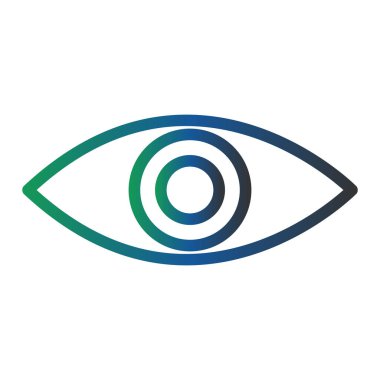 Görünürlük modern ikon vektör illüstrasyonu