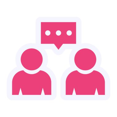 İletişim simgesinin vektör illüstrasyonu