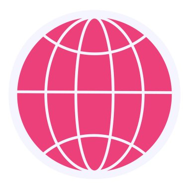 Küresel simge vektör illüstrasyonu