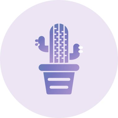 graphic Cactus plant, tropical icon 