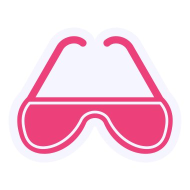 web icon, simple illustration of Glasses