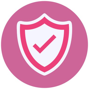 Kalkan. Web simgesi basit illüstrasyon