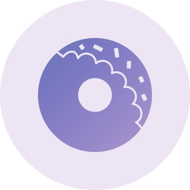 donut. Web simgesi basit illüstrasyon