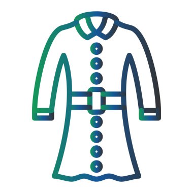 Coat web icon vector illustration