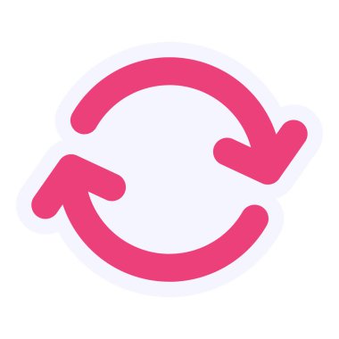 reload icon, simple web illustration