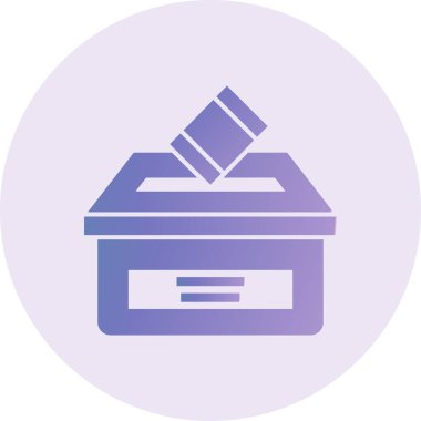 Vote vector thin icon