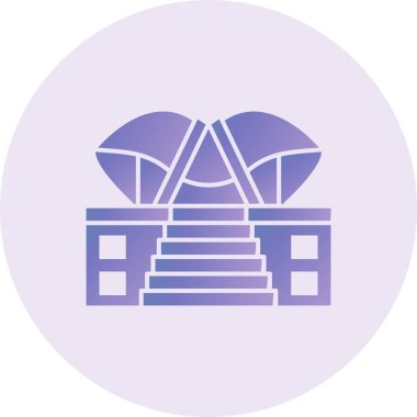 Bina. Web simgesi basit tasarım