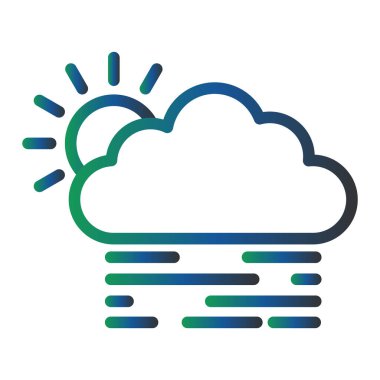 Bulut simgesi vektör illüstrasyonu