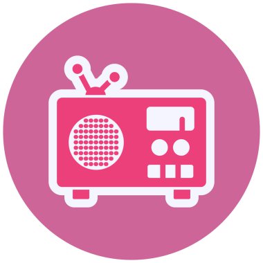 Radyo simgesinin vektör illüstrasyonu