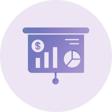 iş grafiği simgesi, vektör illüstrasyonu