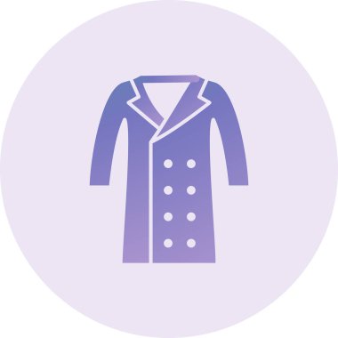 Coat web icon vector illustration