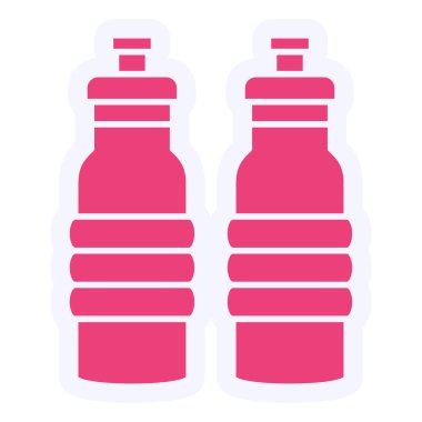 bottle. web color icon simple illustration