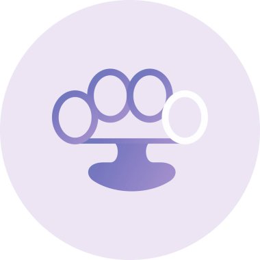 Brass Knuckles simgesinin vektör çizimi