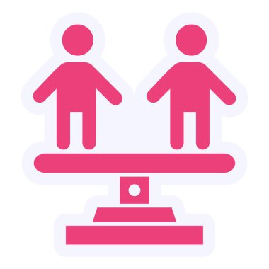 Human Rights Law  icon simple illustration