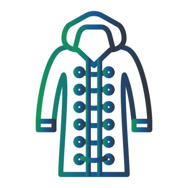 Coat web icon vector illustration