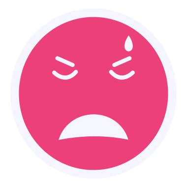 Üzgün surat. Web simgesi