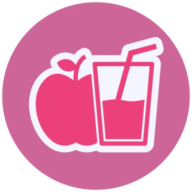 apple juice. web icon simple illustration