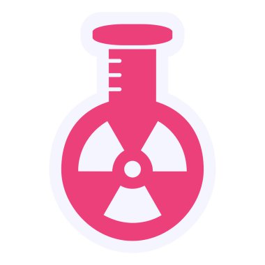 Nuclear science experiment vector illustration