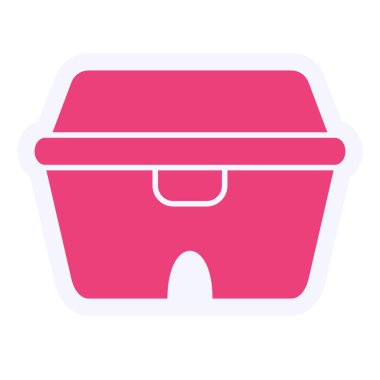 Beslenme Kutusu Vektörü Kabartma Simgesi Tasarımı 