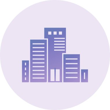 Bina. Web simgesi basit tasarım