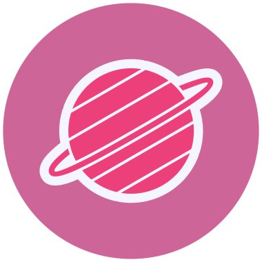 Gezegen. Web simgesi vektör illüstrasyonu