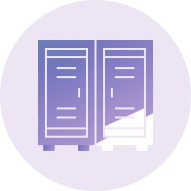 Dolaplar. Web simgesi basit illüstrasyon