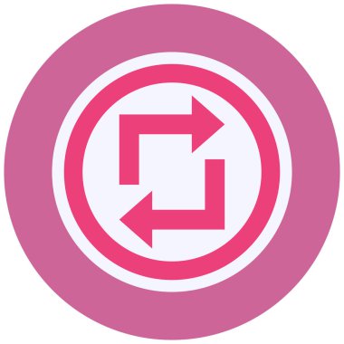 vector illustration of loop  modern icon