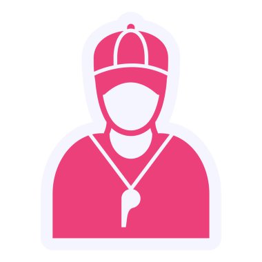 Şapka takan kadın, vektör illüstrasyon