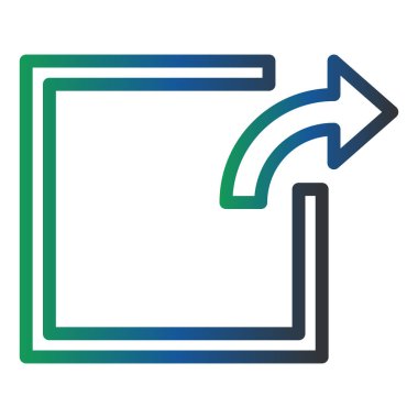 vector illustration of Export  modern icon