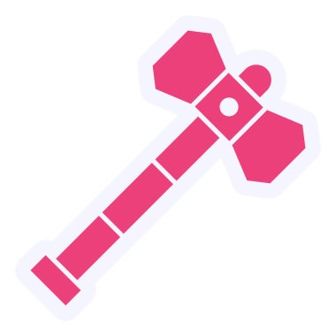 Çekiç Vektörü Şekil Simgesi Tasarımı