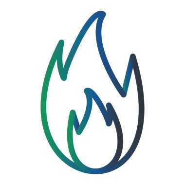 ateş alevi simgesi vektör illüstrasyon tasarımı