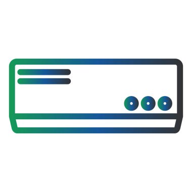 air conditioner icon. simple webillustration