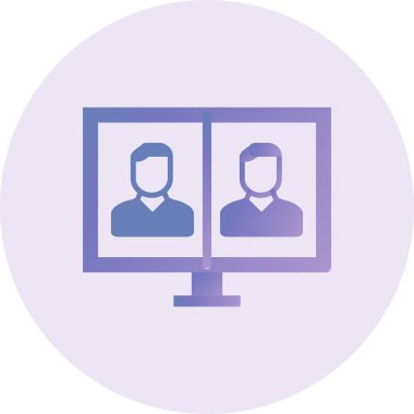 Telepresence modern icon vector illustration