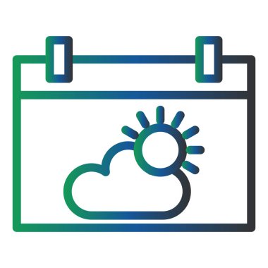 Takvim simgesi vektör illüstrasyonu 