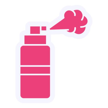spray bottle icon. simple illustration of perfume lighter vector icons for web